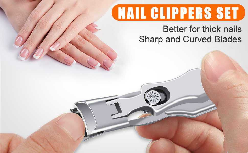 Nail Clippers for Men with cather Toenail Clippers for thick toe nails Fingernail Clippers
