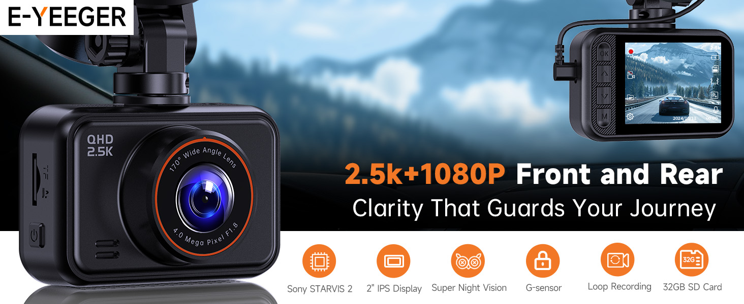 dash cam front and rear