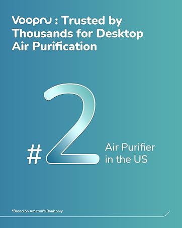 voopnu hepa air purifier for home bedroom pethome