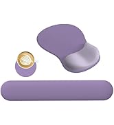 DINKY Wrist Rest Support Mouse Pad for Mouse & Keyboard Set, Ergonomic Mousepad Non-Slip Base Hom...