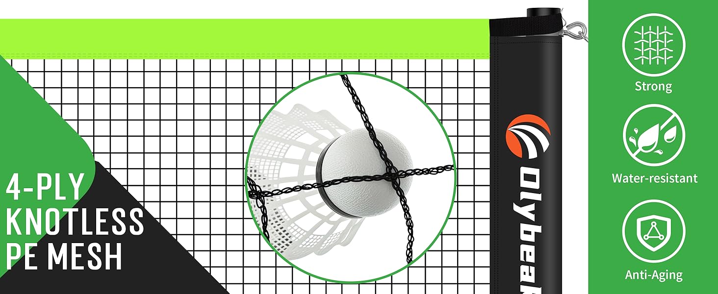 4-ply knotless pe mesh