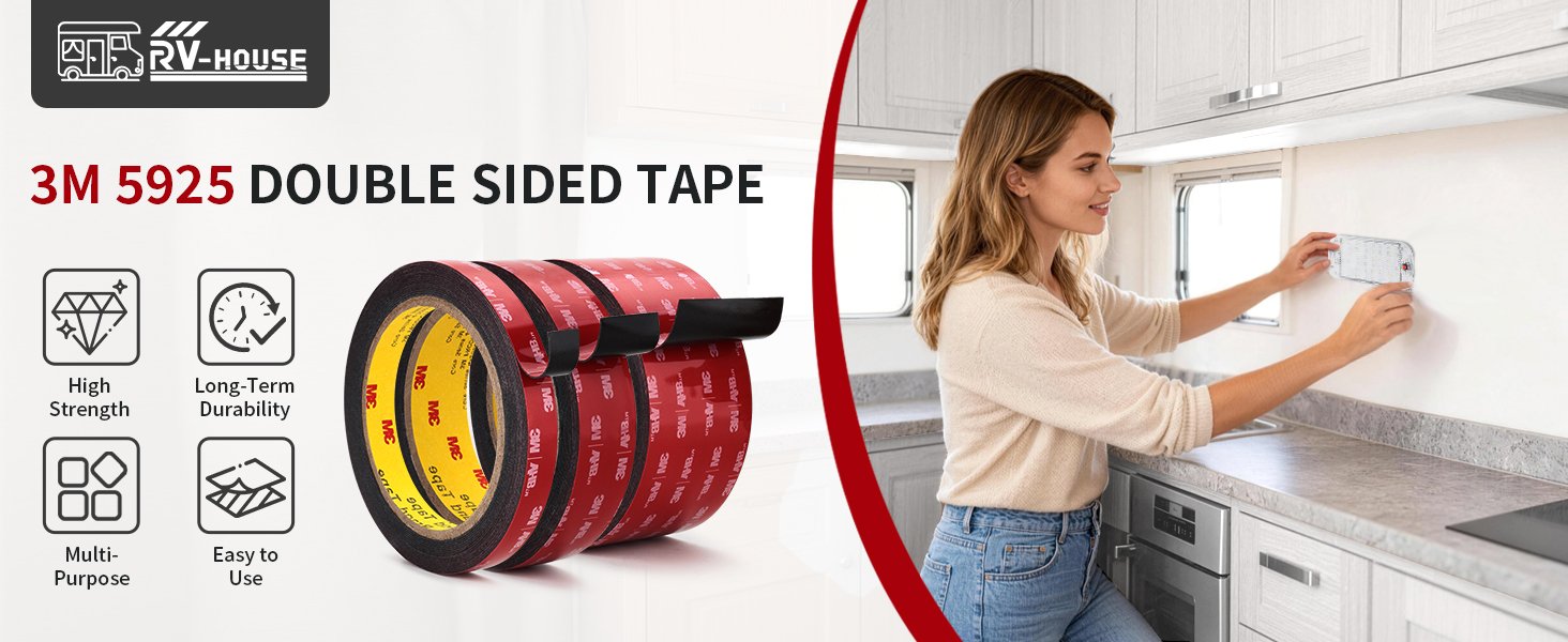 Rvhouse 3M Double Sided Tape