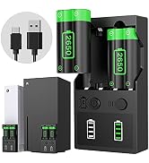 Rechargeable Controller Battery Pack for Xbox Series X|S and Xbox One, 2 Pack 2650mAh High Capaci...