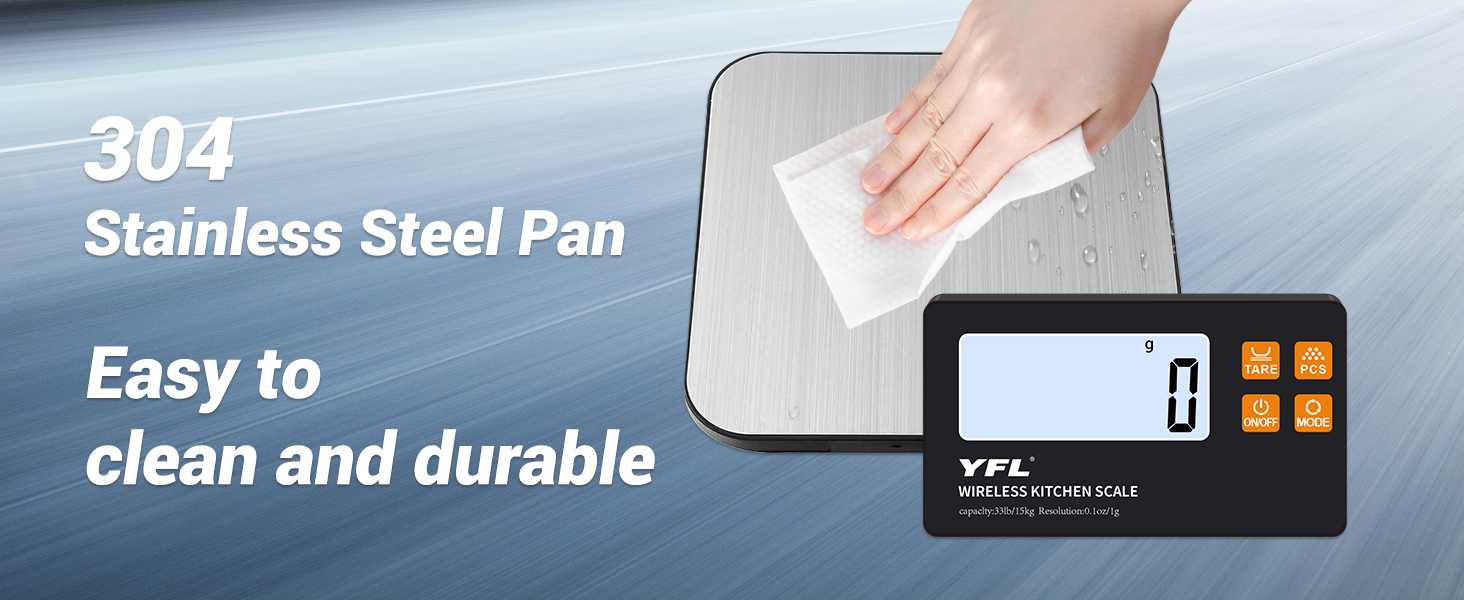 Wireless Kitchen Scale with Remote Display