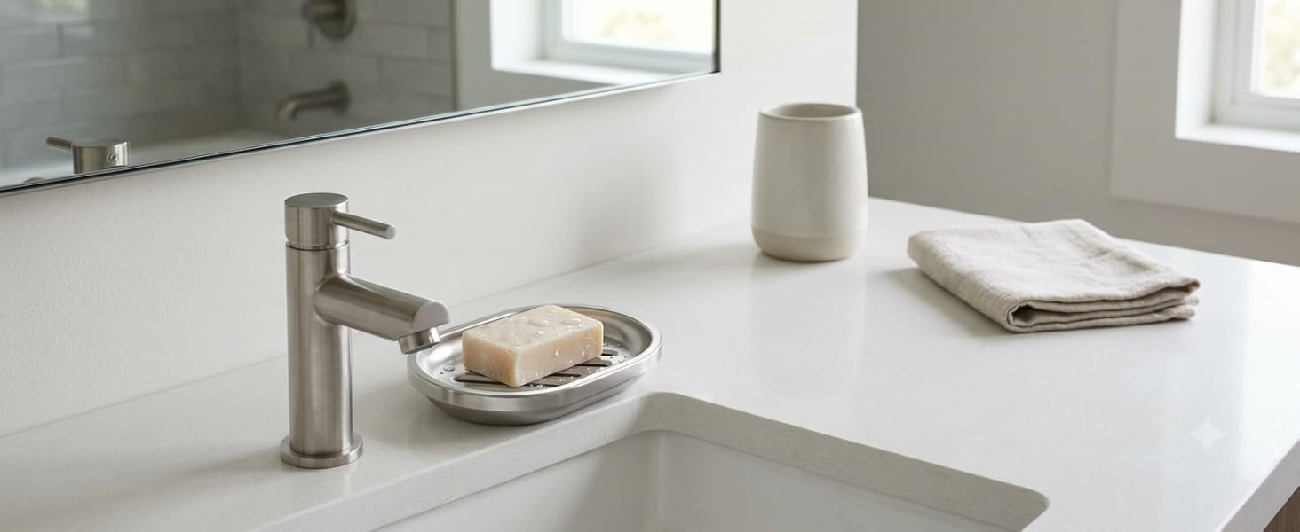 stainless steel soap dish for bathroom