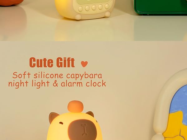 Capybara Alarm Clock for Kids