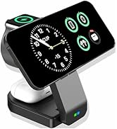 3 in 1 Wireless Charging Station for Apple MagSafe Charger Multiple Devices,Magnetic Foldable 15W...