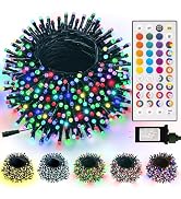 LitHome 66FT 200 LED Color Changing Christmas String Lights Outdoor, 35 Colors 9 Modes RGB Christ...