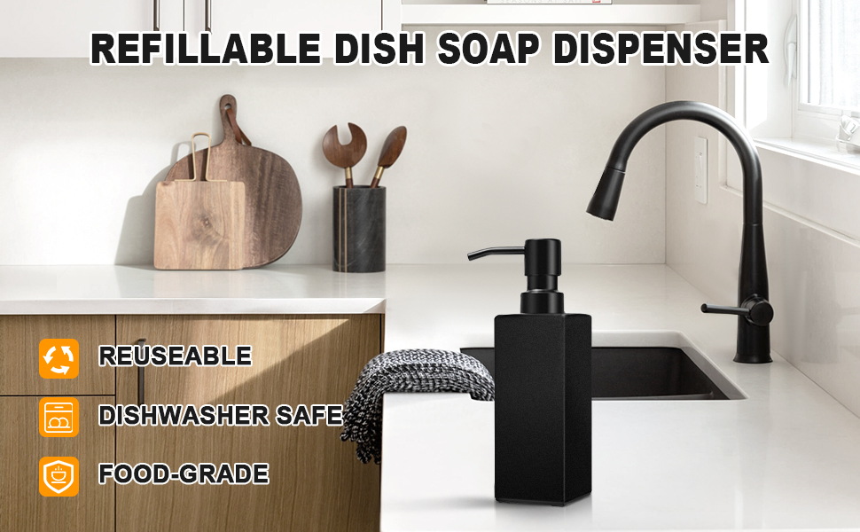 dish soap dispenser for kitchen sink