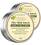 Tea Tree Oil Balm- All Natural | Great Cream for Soothing Eczema, Cracked Foot, Rashes, Jock Itch...