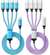 Travel Essentials, USB C Splitter Multi Charging Cable, USB C Charging Cord | 4 in 1 Multi Travel...