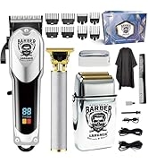 Professional Hair Clippers for Men, Hair Clippers & Hair Trimmer & Mens Beard Trimmer, Cordless H...