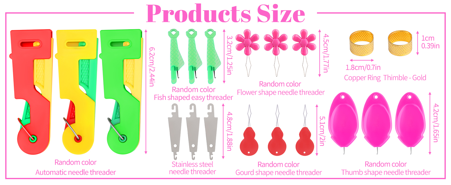Fedmut Needle Threaders for Hand Sewing Embroidery Needle Threader Tool for Hand Sewing
