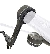 KAYOJU High Pressure Shower Head, One-Hand Control 4-Mode Handheld Showerhead with Filter for Har...