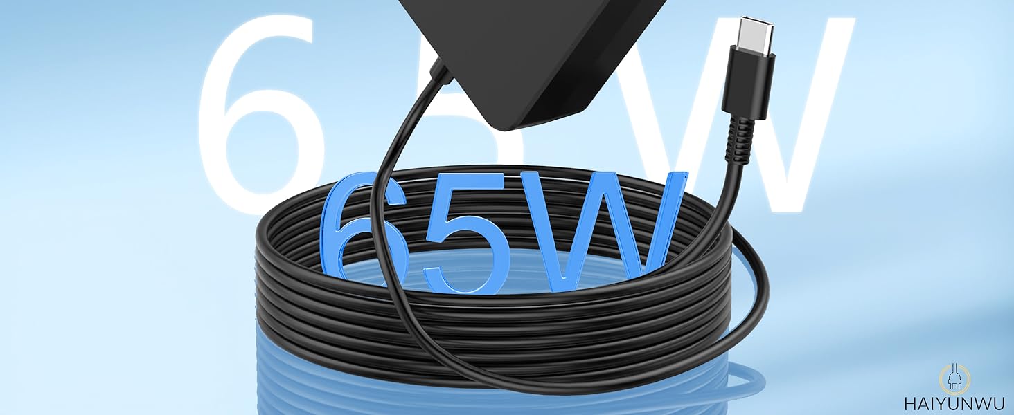 65W laptop charger type c