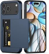 Nvollnoe Compatible with iPhone 17 Pro Max Case with Card Holder Dual Layer Heavy Duty Protective...
