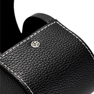 black leather