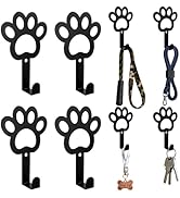 FKLOYP 8PC Dog Leash Hooks for Wall Cute Metal Cat Leash Holder Wall Mounted Key Hooks Pet Access...