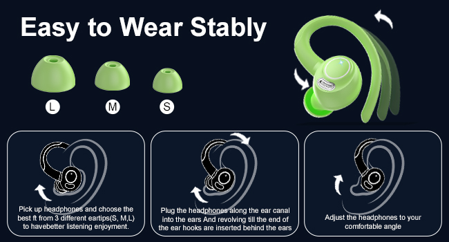 bluetooth headphones in ear headphones wireless headphone noise canceling earbuds waterproof earbuds