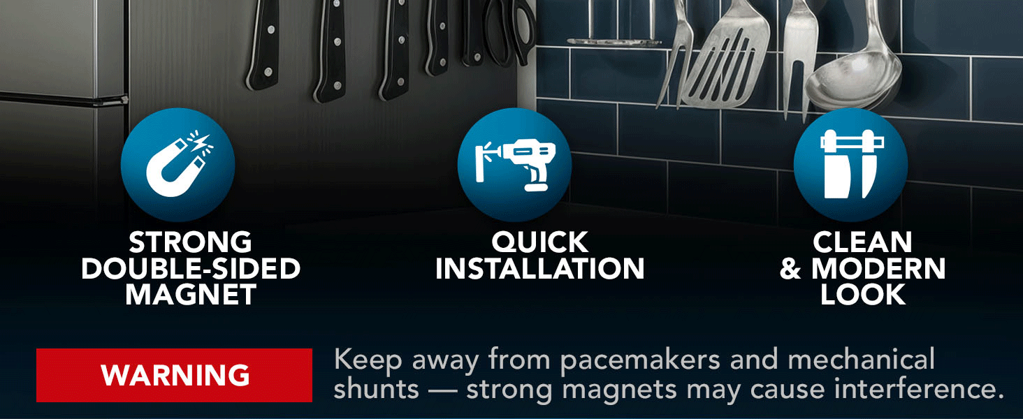 Cutluxe Magnetic knife holder