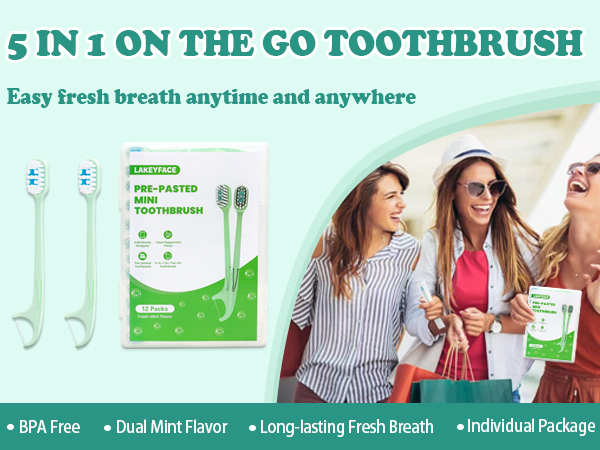 prepasted disposable toothbrushes