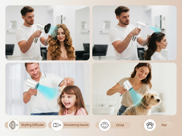 hair dryer diffuser blow dryer home women man high-speed ionic hair dryer ionic cute mini travel