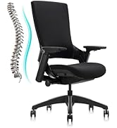 CLATINA Swivel Executive Computer Chair with 3D Armrest and Lumbar Support, Adjustable Ergonomic ...