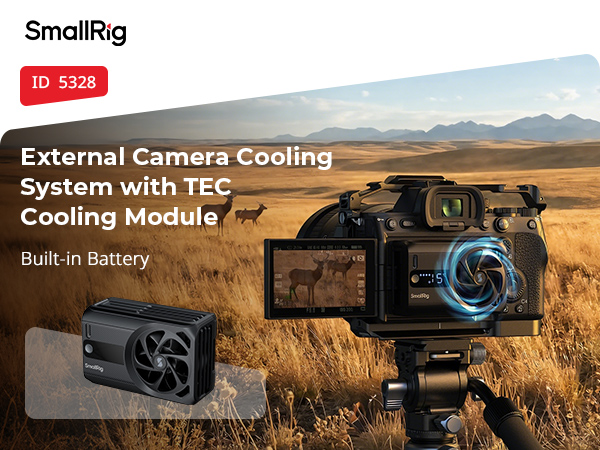 camera cooling fan with battery 5328
