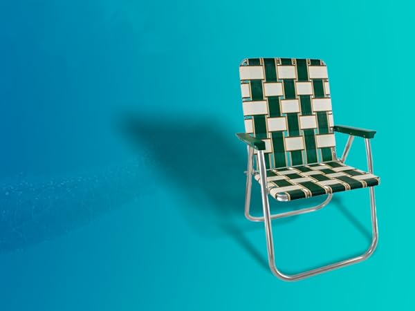 Charleston Classic chair with green arms