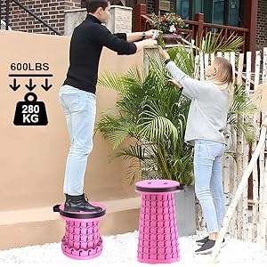 Portable Collapsible Stool Camping Stools Retractable Stool Folding Stool Collapsible Seat