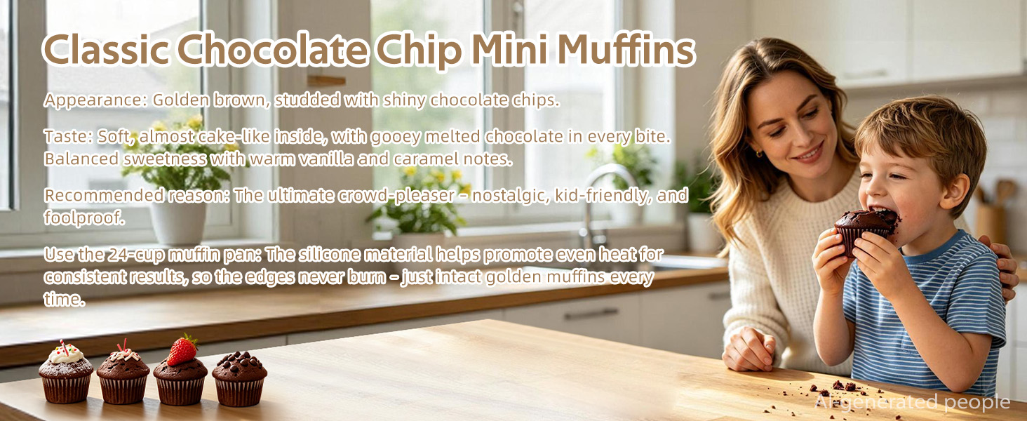 Classic Chocolate Chip Mini Muffins