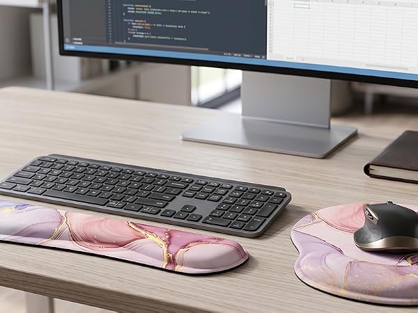mouse pad and keyboard wrist rest