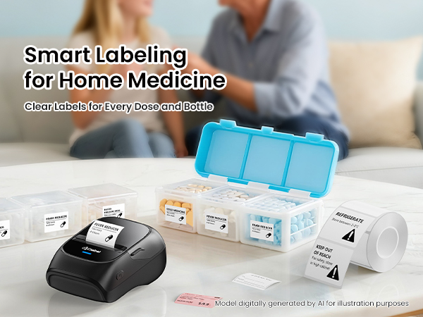 label printer for home meedicine