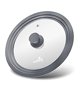 Universal Lids for Pots, Pans and Skillets, 10.5 11 12 Pan Lid, Glass Pot Lid, Pan Cover for Frying