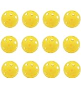 12-Pack Airflow Hollow Plastic Practice Golf Balls, Limited Flight Plastic Golf Training Balls fo...