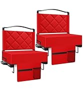 Kaganoon Stadium Seats with Back Support and Cushion Thick Padded Bleacher Chairs with Shoulder S...