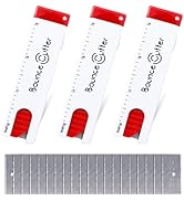 UCEC Retractable Utility Knife Box Cutter Set, 3PCS Cardboard Cutter with 20PCS Blades, Compact, ...