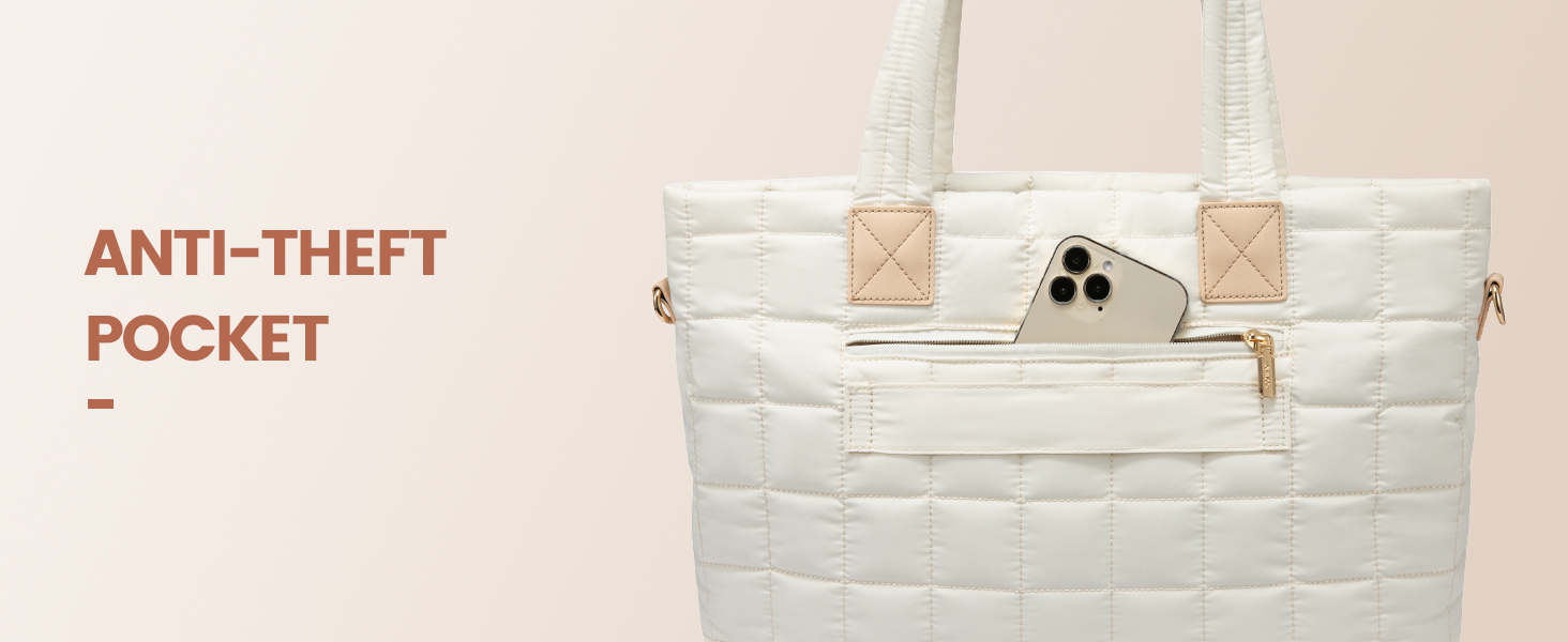 Puffer tote bag