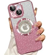 Misscase for iPhone 14 Magnetic Glitter Case Compatible with MagSafe,Full Protection Slim Shockpr...