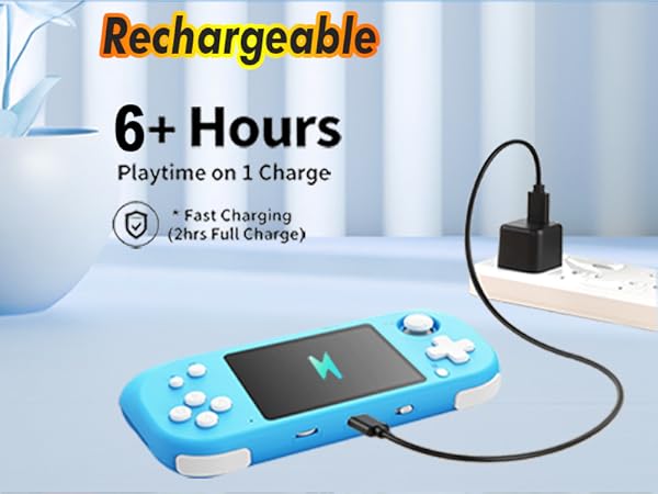rechargeable handheld game console