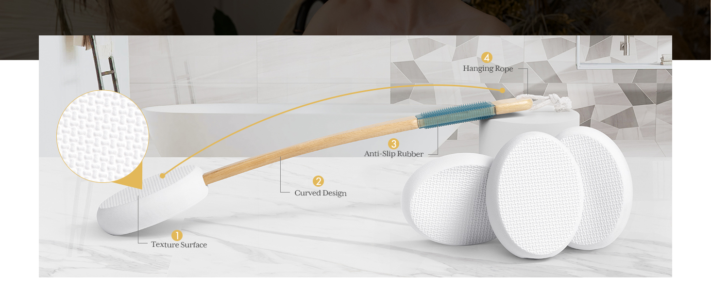 AmazerBath Lotion Applicator for Back