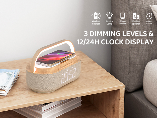 Bluetooth Speaker with Wireless Charger