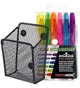 Performore 6 Pack Gel Highlighters and Holder with Magnet