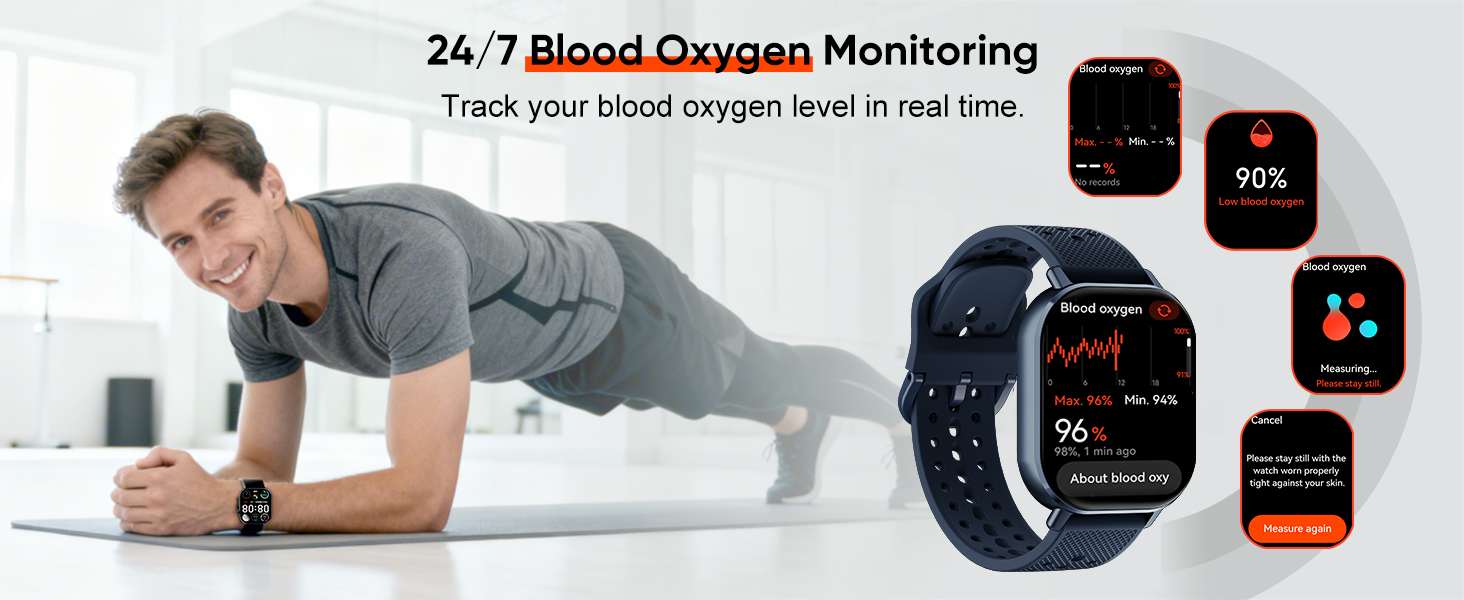 Blood oxygen monitoring