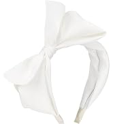 WantGor Bow Headbands for Women, Big Bowknot Hair Hoop Women Knotted Wide Turban Headbands Hair B...