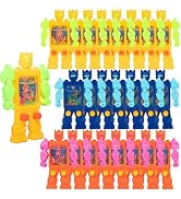 24 Pcs Robot Handheld Water Ring Toss Games for Kids Party Favors Goodie Bags Stuffers Return Gif...