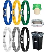 Rosaver Garbage Can Bands Cord Lord Design Adjustable Large Trash Can Rubber Bands Fits 8-33 Gall...