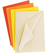 Shindel 128 Sheets Orange Tissue Paper, 28Inch Thickened Tissue Paper Bulk Gift Wrapping Paper fo...