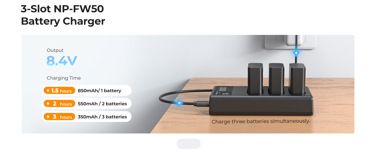 3-slot LCD charger