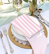 light pink striped dinner napkins bathroom napkins guest disposable pastel pink striped paper napkin